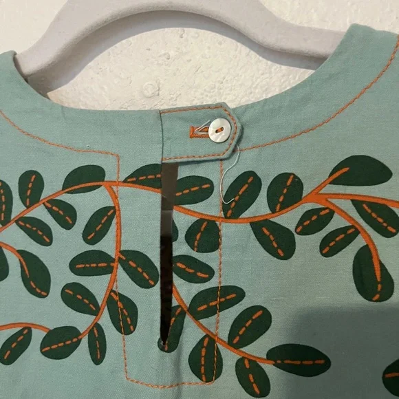 Uncle Frank Floral Print Dress with Green and Yellow Accents - Picture 5 of 5